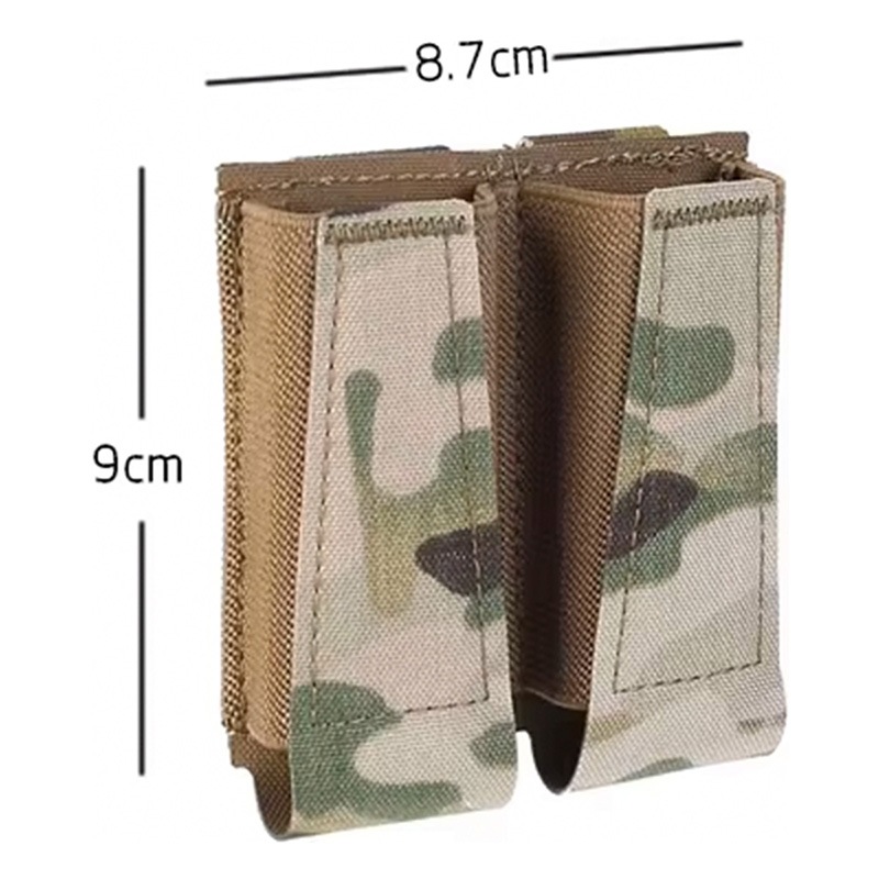 PEW Tactical GBRSスタイル ダブルピストルマガジンポーチ Black