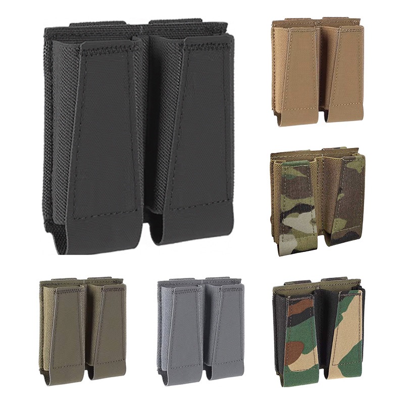PEW Tactical GBRSスタイル ダブルピストルマガジンポーチ Black