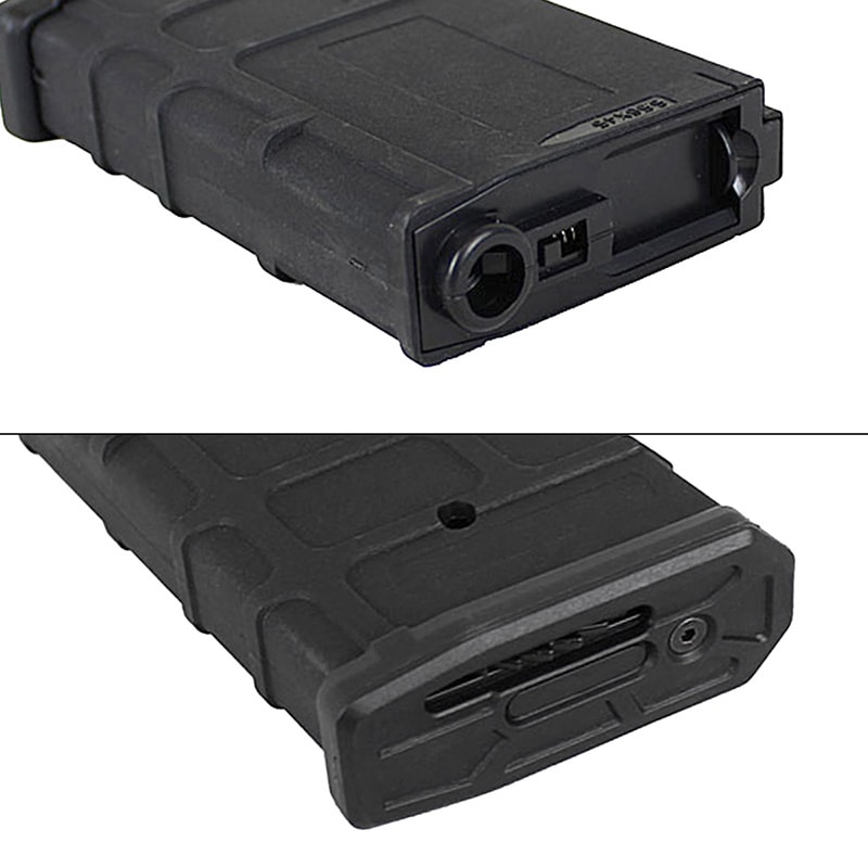 48Hセール】BattleAxe(B&W) M4/M16用 P-magマガジン Hi-Cap 190連 BK