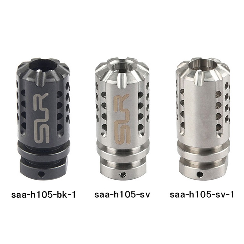 SAA SLRタイプ AKフラッシュハイダー 刻印入り (14mm逆ネジ) BK