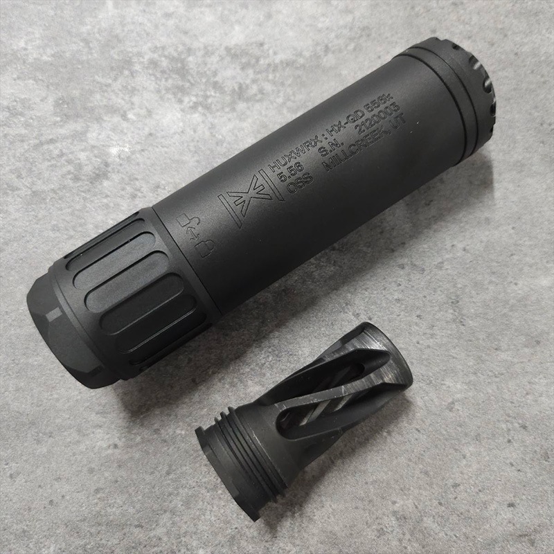 訳あり品】RGW HUXWRX HX-QD 556Kタイプ ダミー サイレンサー ＆ QD556