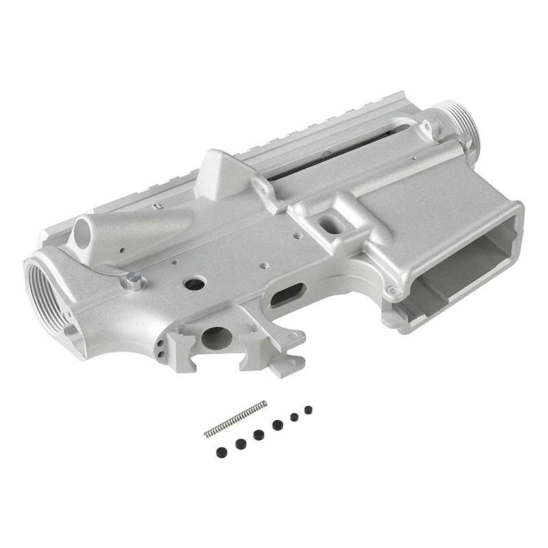 PTW HAO M4 Gen2 レシーバーセット(無刻印) Zparts M4 強化リブ 鍛造レシーバー 無刻印 (SYSTEMA PTW M4/表面処理