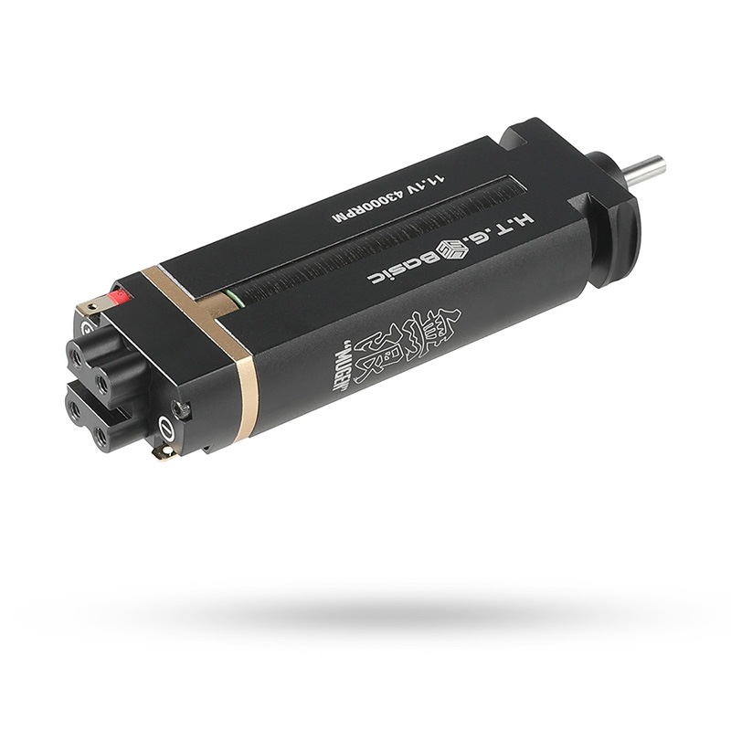 HTGベーシック MUGEN 無限 ブラシレスモーター ロング 電動ガン用モーター  【回転数/起動トルク自由設定/逆転防止機構標準搭載(特許使用)】電子トリガー対応 | エアガンパーツ,インナーパーツ,モーター | |  ミリタリーショップＨ．Ｔ．Ｇ．