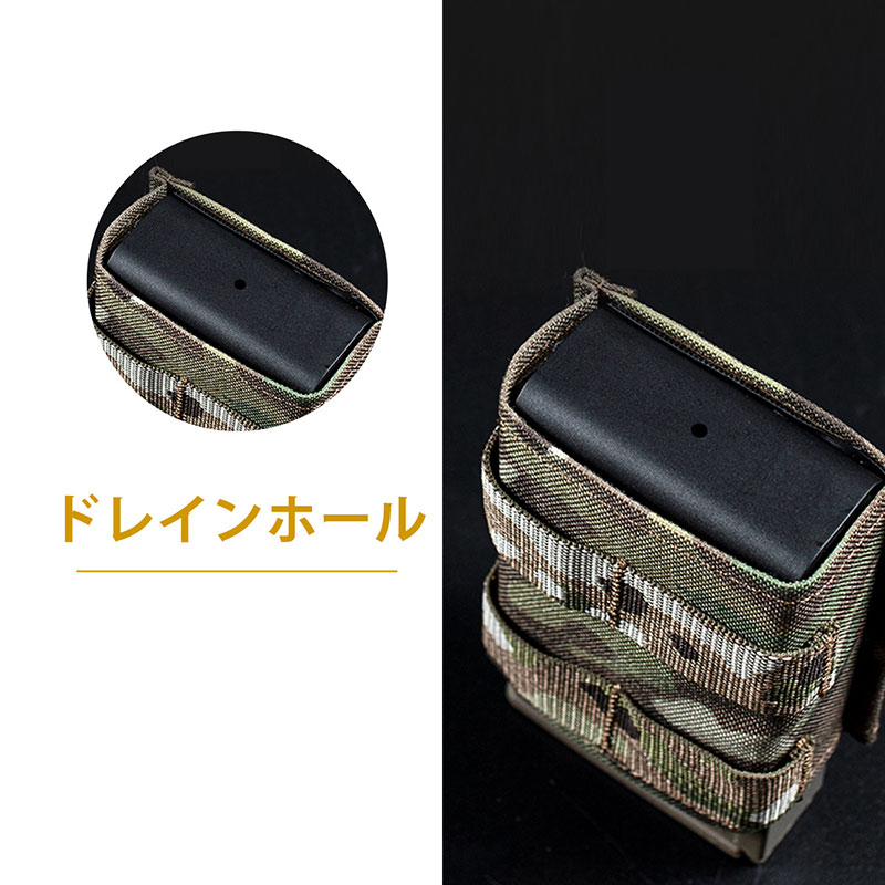 WoSporT esstacタイプ 7.62 シングルマガジンポーチ ミディアム BK