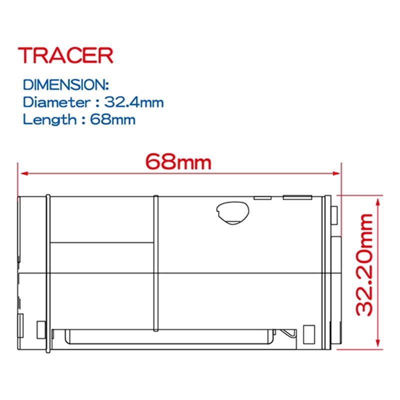LCT PBS-1タイプサイレンサー (14x1.0L/AT2000Rトレーサーユニット搭載