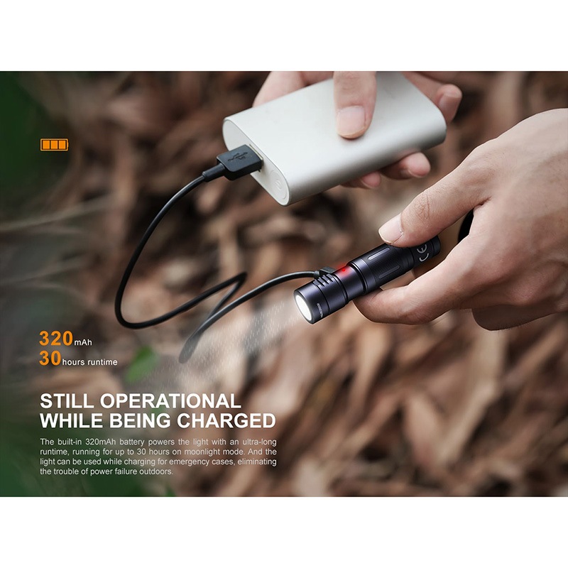 FENIX(ե˥å) E05R żߥ˥饤 Bronze 400롼/64mȼ Micro USB  ݡ֥饤 LED饤 