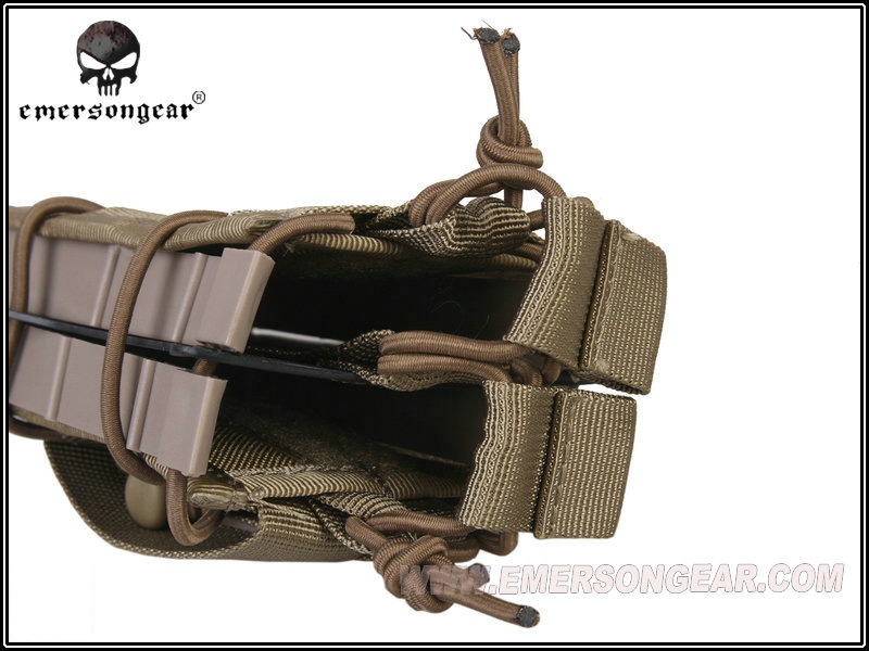 EMERSON HSGI TACOスタイル M4用ダブルマガジンポーチ カーキ Khaki