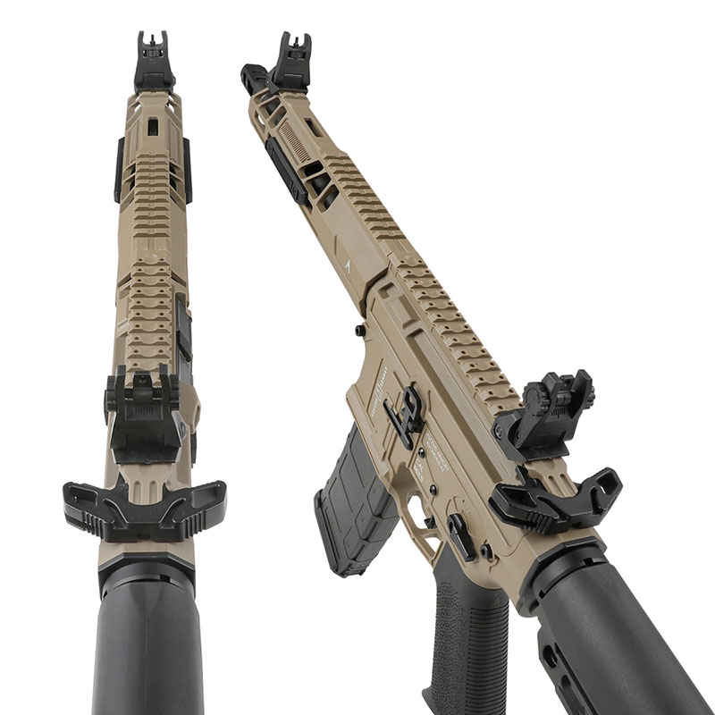 Double Eagle ֥륤 AR-15 AeroknoxAscend Armory Custom AEG ư 饤ե (Żҥȥꥬ/UTR꡼) 󥱡 2-Tone 