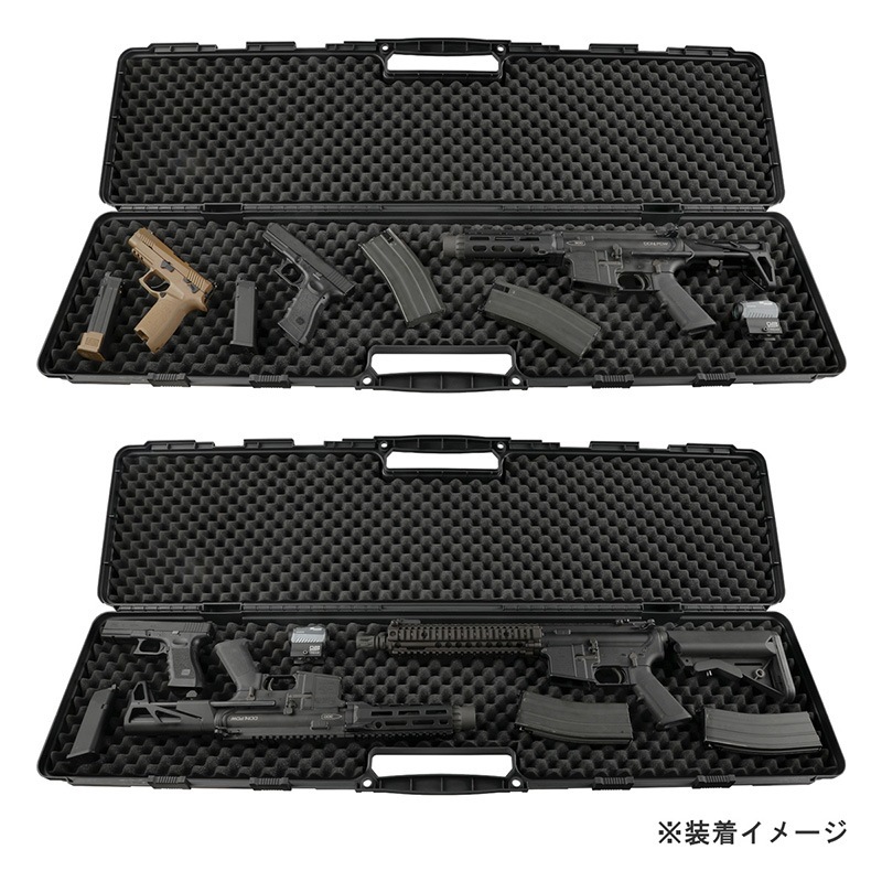 迷彩 電動ガン ハードケース付属 HTGベーシック WAVE 120 (大容量 軽量 Stackable/積み重ね可能) ハード