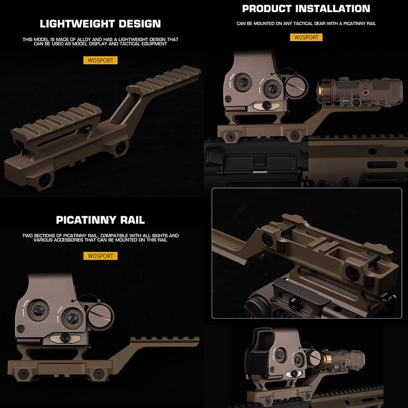 WoSporT HYDRAタイプ ヒドラマウント (Eotech/20mmレール規格) Black