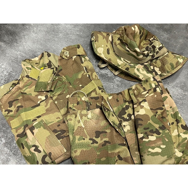 訳あり品】WoSporT BDU 迷彩服上下セット (ブーニーハット付属) XS