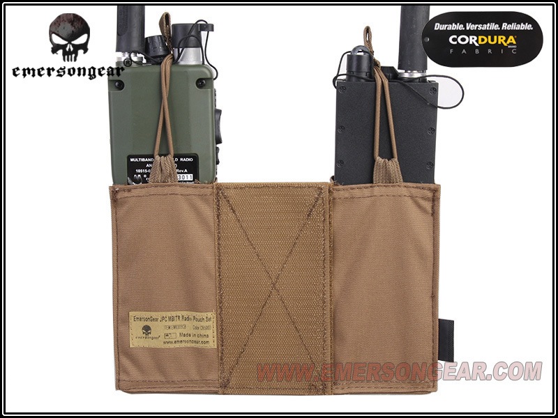 EMERSON CPスタイル JPCプレートキャリア専用 MBITRラジオポーチ CB