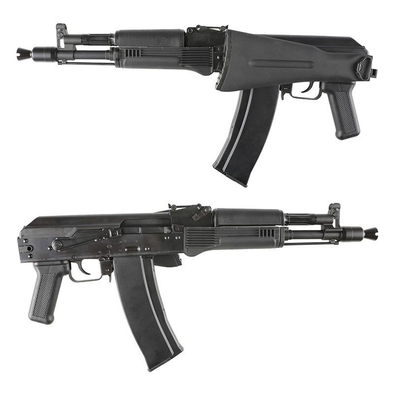 エアガン ブラック ライフル マガジン付き GHK AK105 CO2 ガスブローバックライフル ガスガン (2022ver