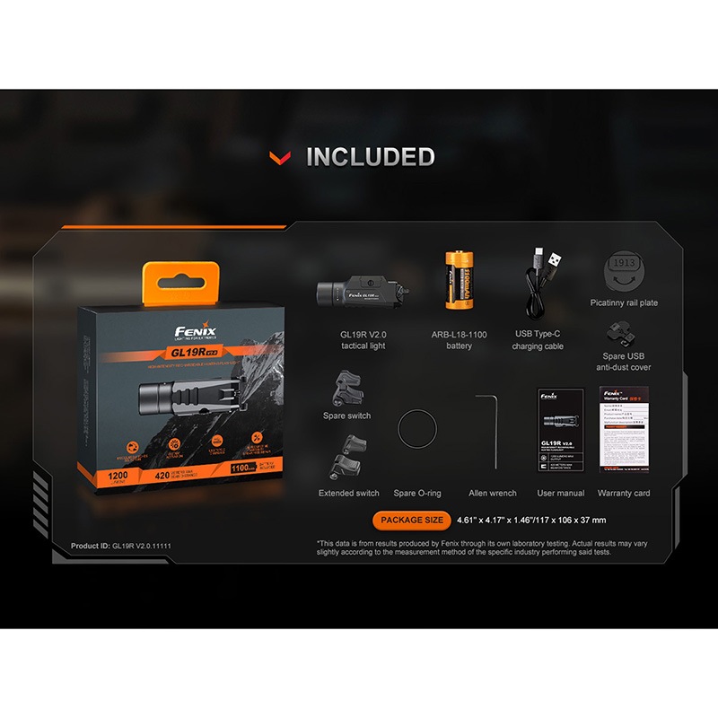 FENIX(フェニックス) GL19R V2.0 高強度 タクティカル ピストルライト