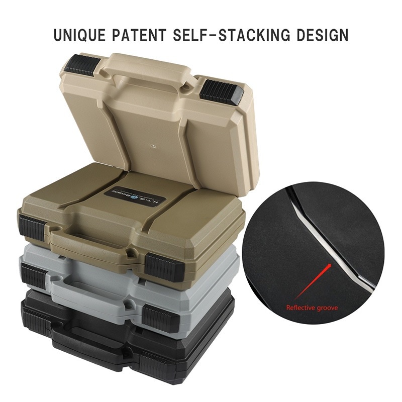 電動ガンセット　ケース/バッグ付　ハンドガン　バッテリー　ガンケース　トレーサー HTGベーシック WAVE 88 (大容量 軽量 Stackable/積み重ね可能) ハード