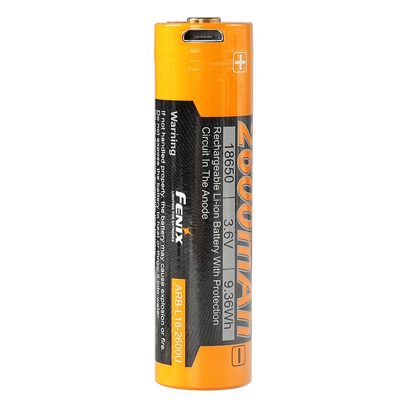 FENIX(フェニックス) ARB-L18-2600U 2600mAh/3.6V 充電式 18650
