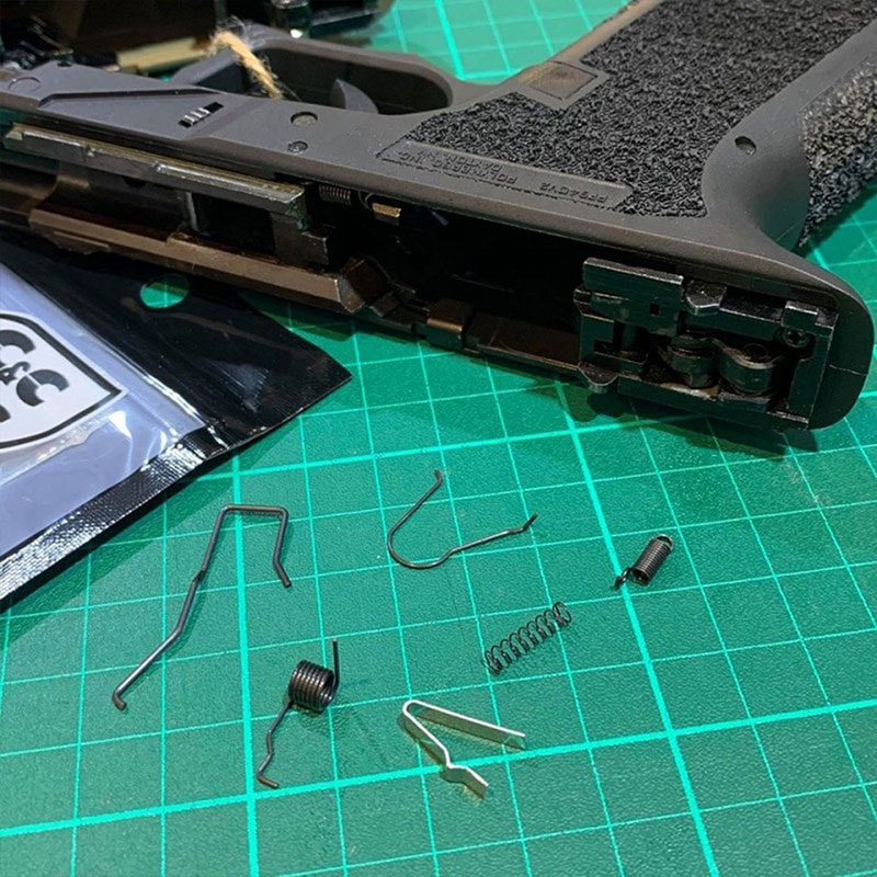C&C Tac Glock 強化スチールスプリングセット (東京マルイ/WE/KJW