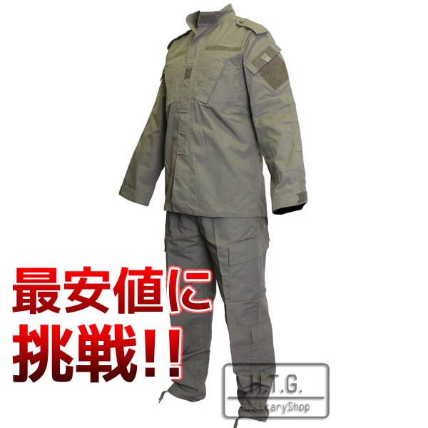 サバゲー用ミリタリーBDU上下ベルト付き　３A サバゲー用ミリタリーBDU上下ベルト付き（3A） 迷彩服 BDU スモーク