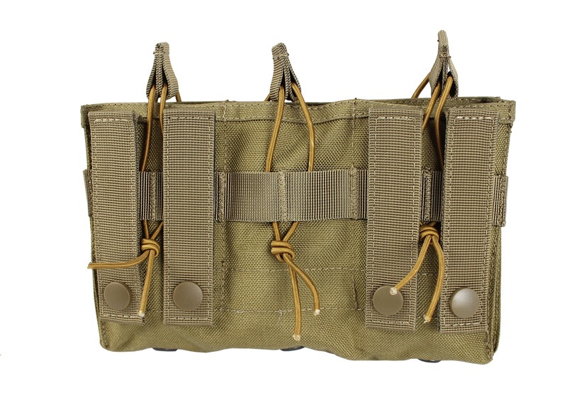 WoSporT 5.56/9mm オープントップトリプルマガジンポーチ TAN