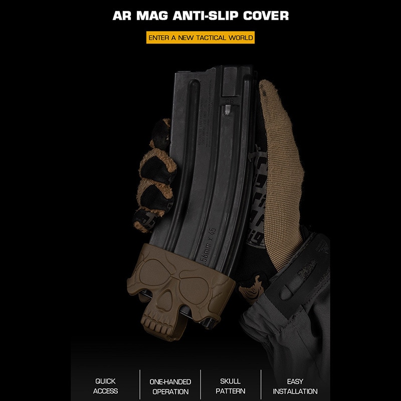 WoSporT シリコン製スカルスタイル マガジン バンパー 3個 セット M4