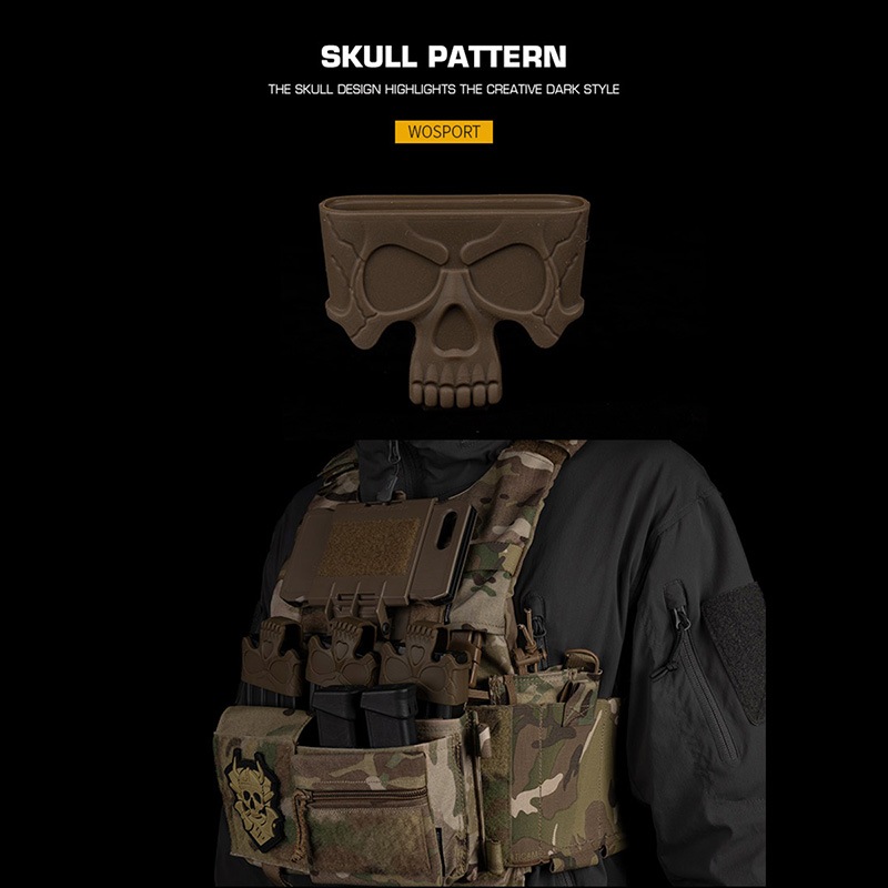 WoSporT シリコン製スカルスタイル マガジン バンパー 3個 セット M4