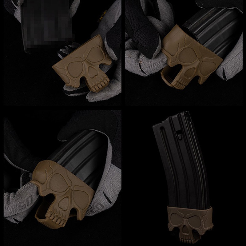 WoSporT シリコン製スカルスタイル マガジン バンパー 3個 セット M4