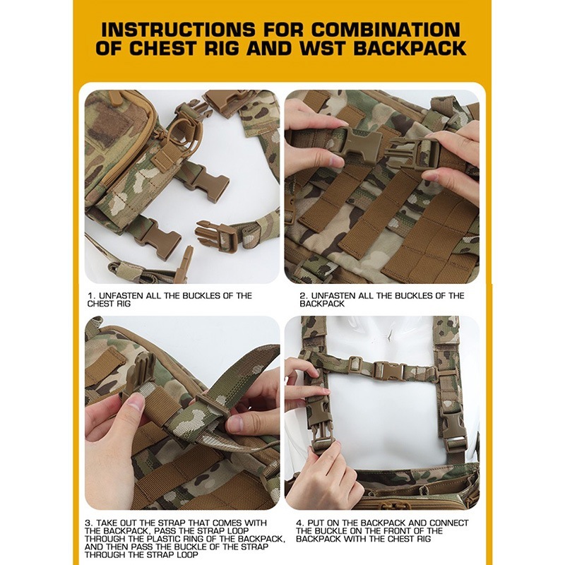 WoSporT HSPスタイル D3CRM チェストリグ MCBK | サバゲー装備品