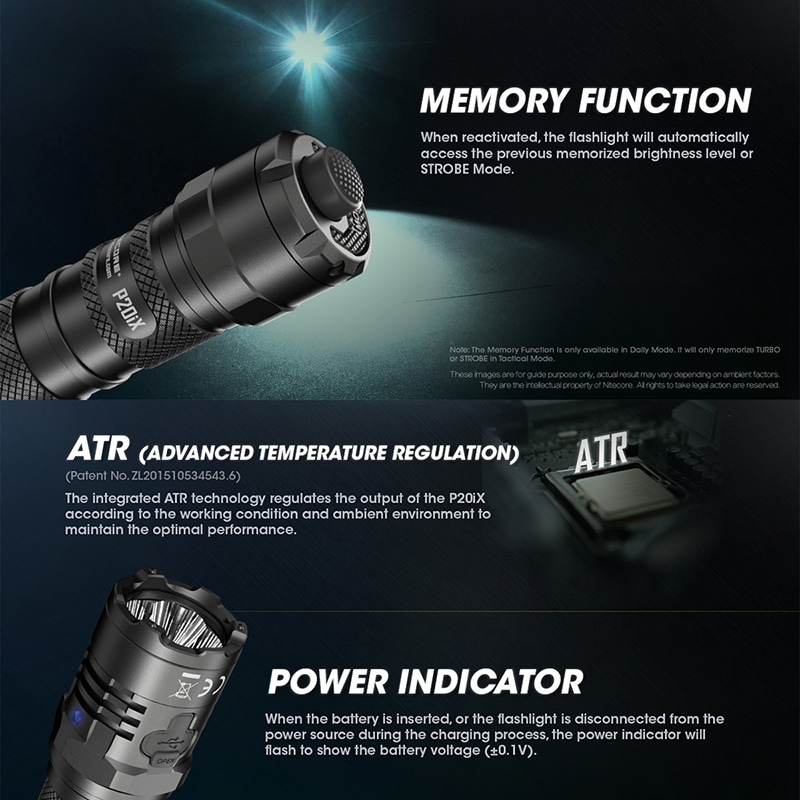 NITECORE(ナイトコア) P20iX タクティカル フラッシュライト 最大4000