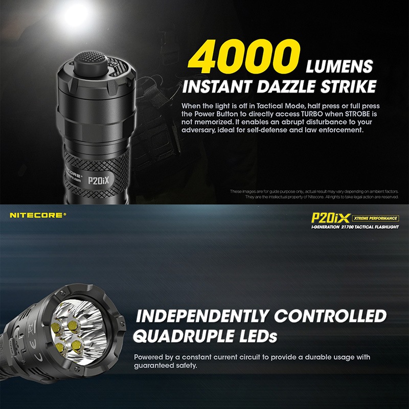 NITECORE(ナイトコア) P20iX タクティカル フラッシュライト 最大4000