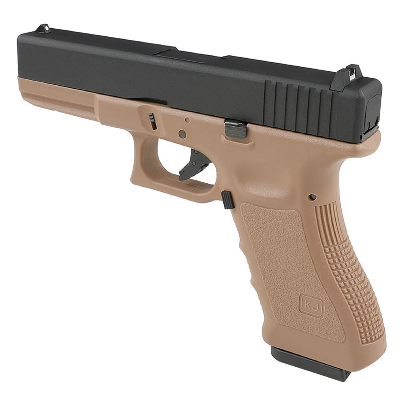 KJ WORKS KP-17 ガスブローバックピストル TAN | エアガン本体