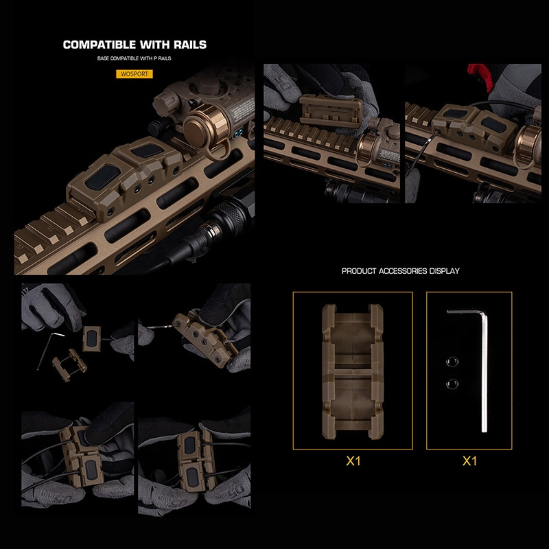 WoSporT Hタイプ スカウトライト ワイヤースイッチ ダブルベース 20mm