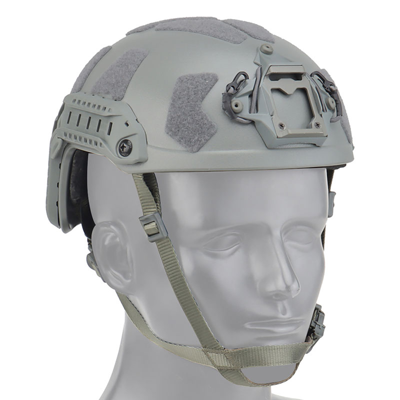 新品 ミリタリーヘルメット Sサイズ グレー WoSporT FAST SFタイプヘルメット (フルプロテクトVer.) GRAY | ヘッド