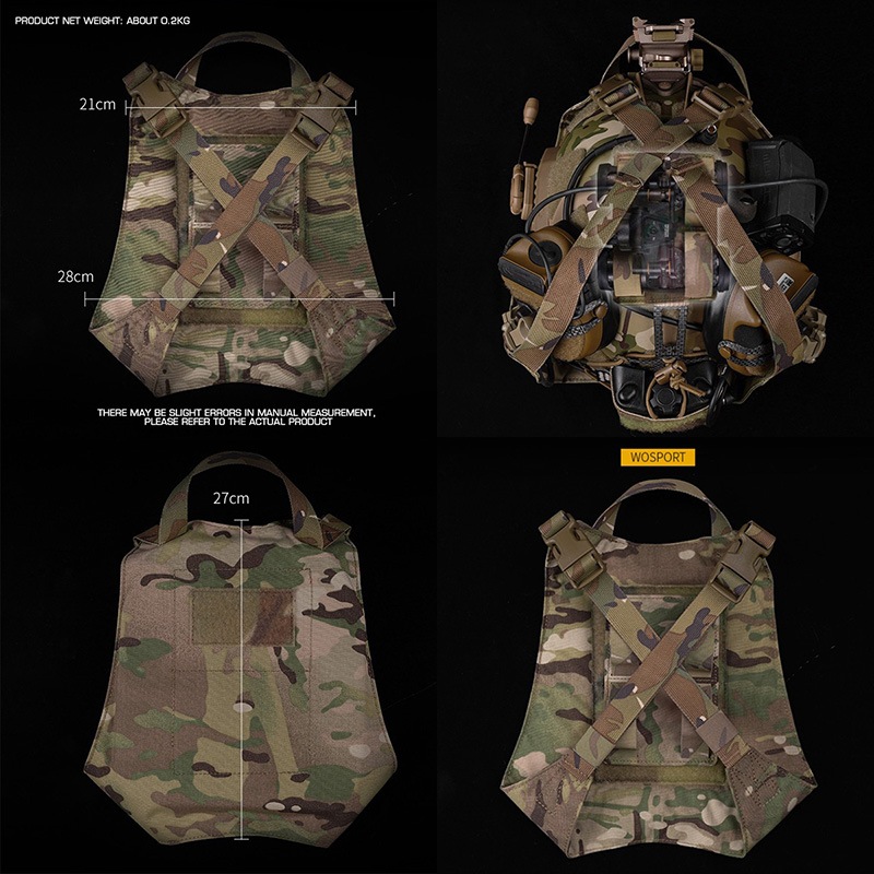 WoSporT AXLスタイル NOD's Nestヘルメットホルダー BK | サバゲー装備