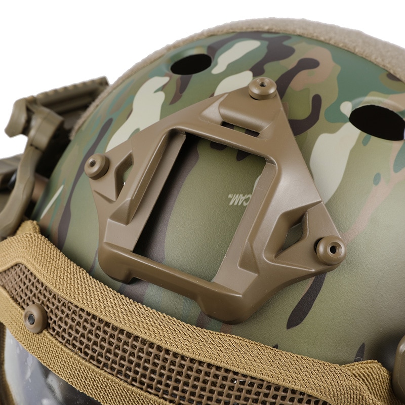 WoSporT タクティカルヘルメット メッシュマスク付 MC | ヘッドウェア