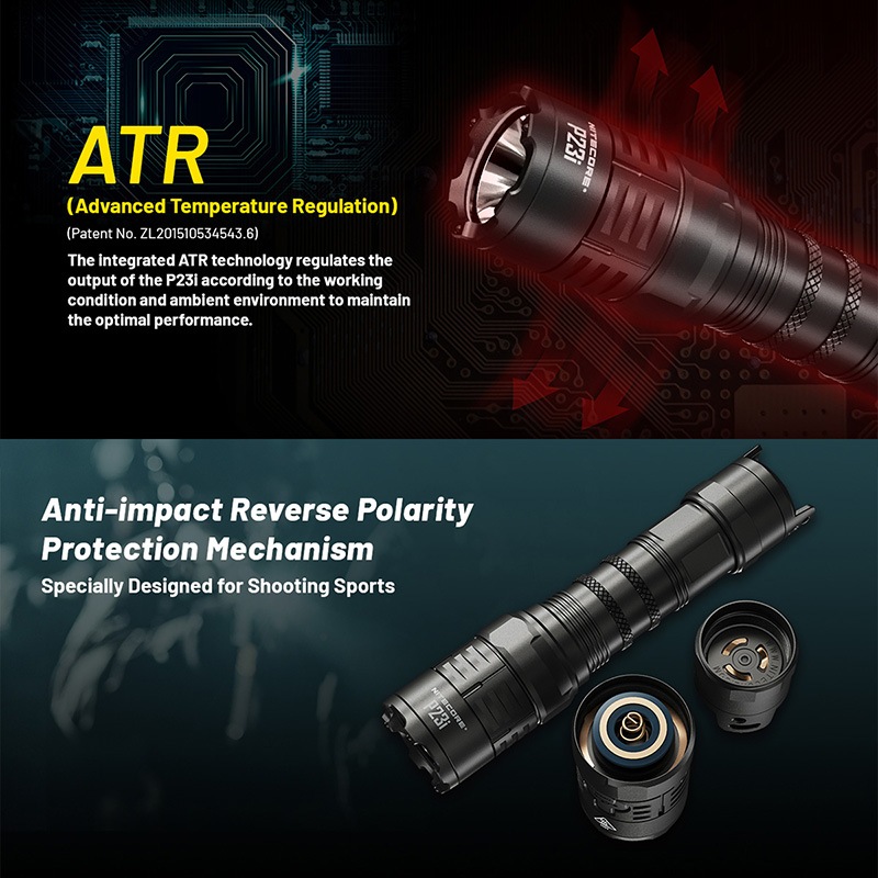 NITECOREナイトコア P23i NEXTORCH FR-1 NITECORE(ナイトコア) P23i タクティカル フラッシュライト 最大3000