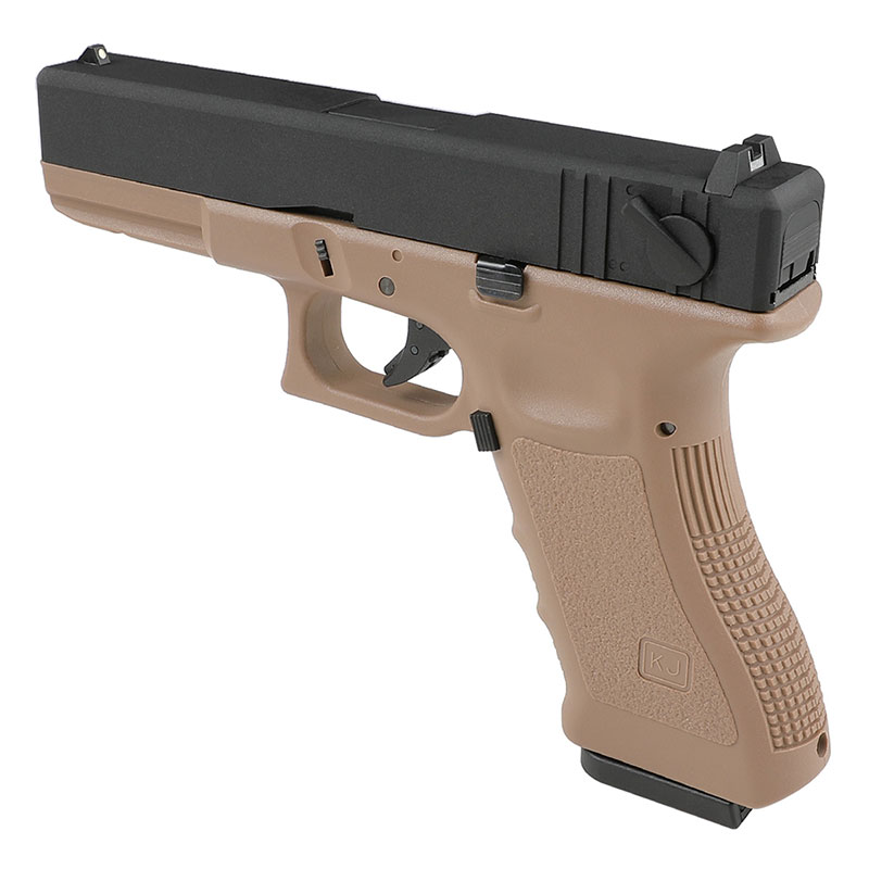 KJ WORKS KP-18 ガスブローバックピストル TAN | エアガン本体