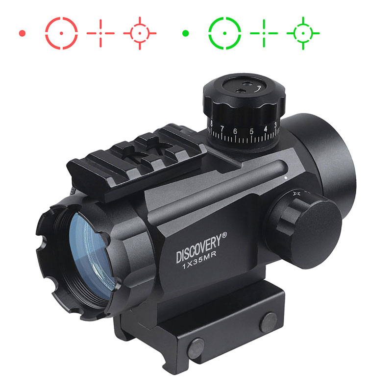 DISCOVERY 1X35 MR 4レティクル レッド/グリーンドットサイト | 光学