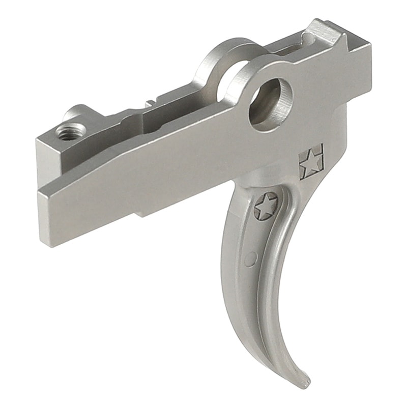 BJ Tac BCMタイプ ステンレス トリガー Silver (東京マルイMWS用