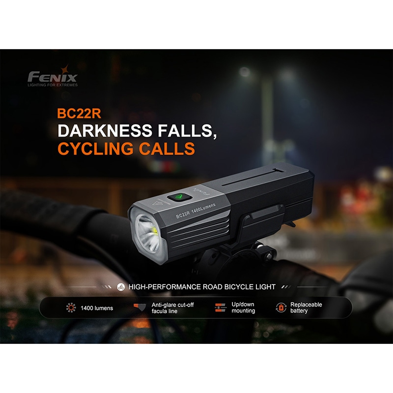 FENIX(ե˥å) BC22R ǽɥХ LED饤 ž֥ ž֥饤 åȥ۸  ̶ ̳ 1400롼/156mȼ 41ֲƯ IP66ɿ Type-C 