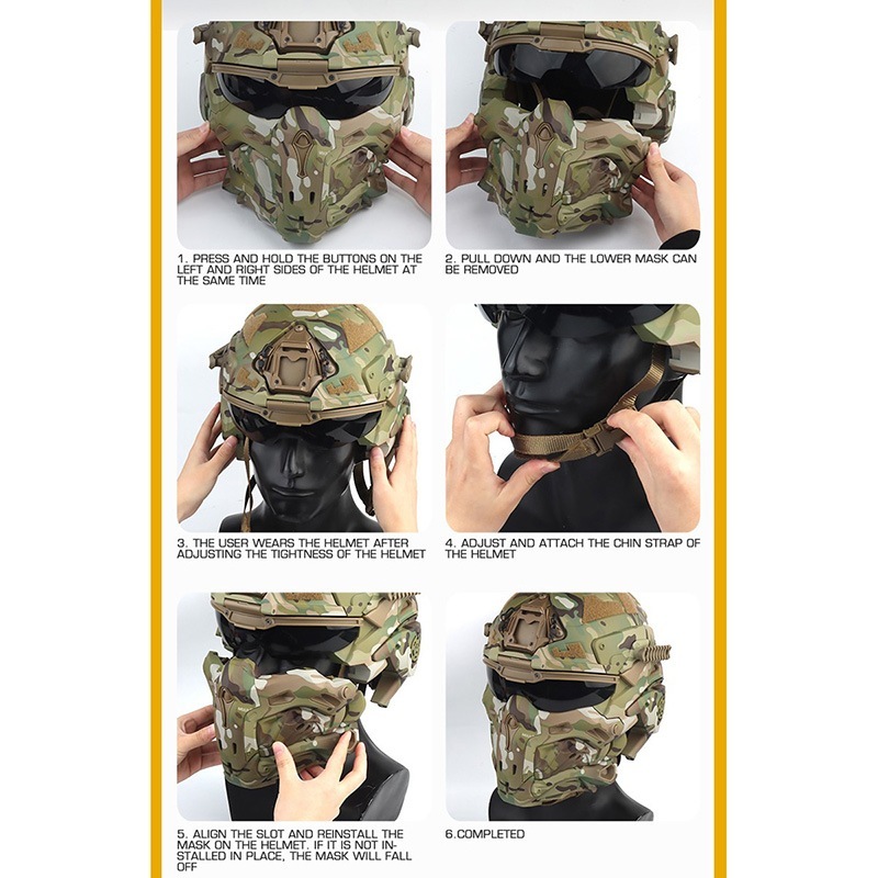 HRN-ASP008 Assauterバックパックマルチカム特殊部隊ヘルメット HRN-ASP008 Assauterバックパックマルチカム特殊部隊ヘルメット HRN