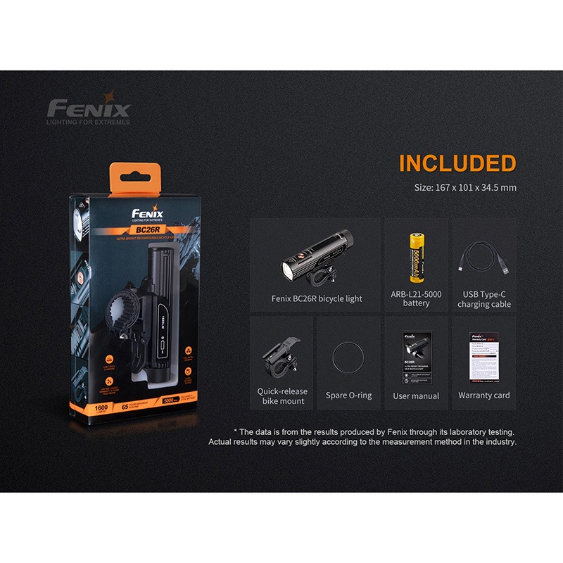FENIX(ե˥å) BC26R Ķ⵱ ɥХ LED饤 ž֥ ž֥饤 åȥ۸  ̶ ̳ 1600롼/169mȼ 65ֲƯ IP68ɿ Type-C 