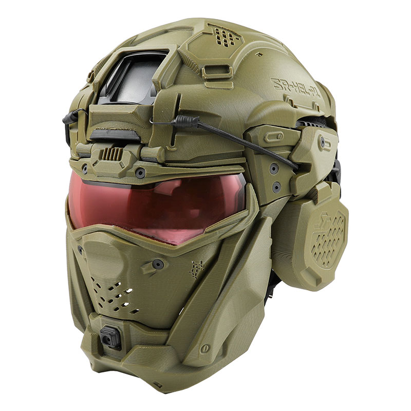 SRU　 タクティカルヘルメット　sr-hel-p1 フルフェイス　ファン付き SRU タクティカルヘルメット sr-hel-p1 フルフェイス ファン付き