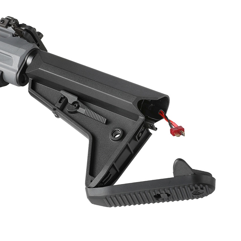 クレー射撃トレーニング銃（先台②ローレット加工・ウエイト4個） EMG/CYMA Plus Barrett Rec10 Grey AEG (Official Licensed/JP Ver
