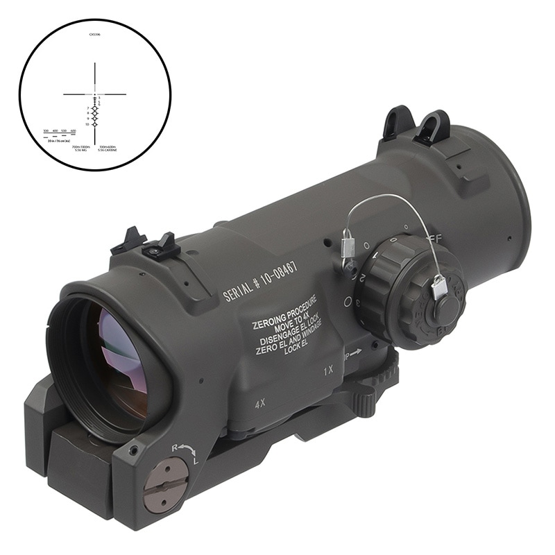 ELC Specterタイプ 4倍固定スコープ Dark Earth | 光学機器,スコープ