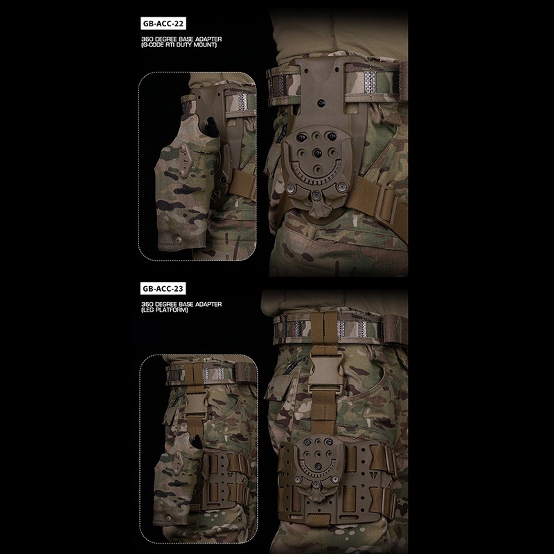 WoSporT Bladetecスタイル テックマウントキット Black | サバゲー装備