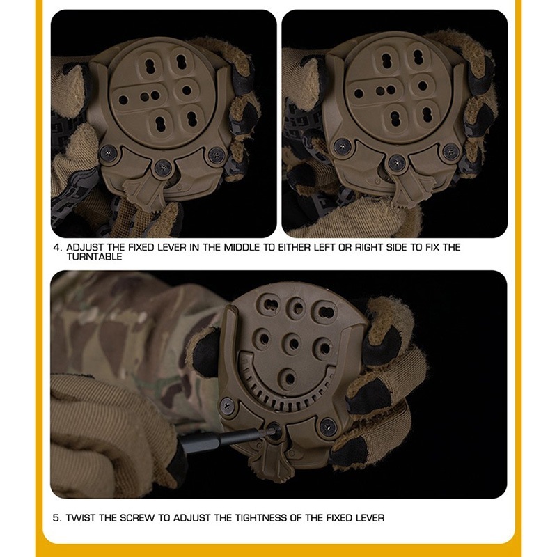 WoSporT Bladetecスタイル テックマウントキット Black | サバゲー装備