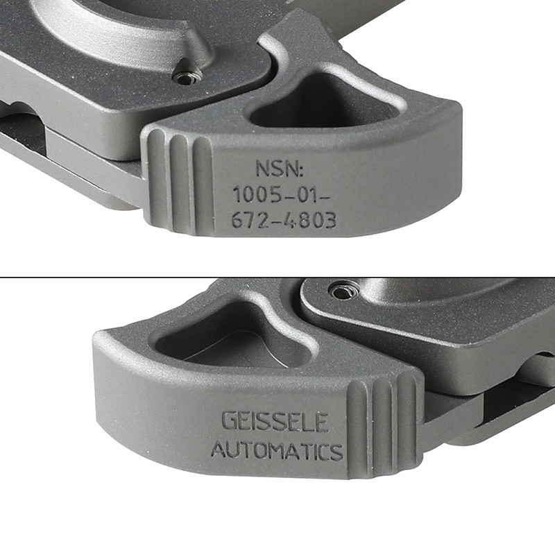 BJ Tac GEISSELEタイプ ACHチャージングハンドル GRAY(東京マルイMWS用