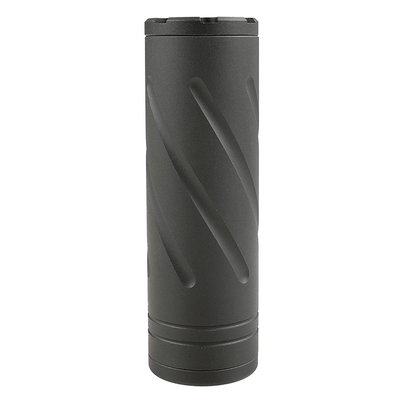 SLONG Airsoft ツイストフルートサイレンサー (14mm逆ネジ/Φ35×110mm