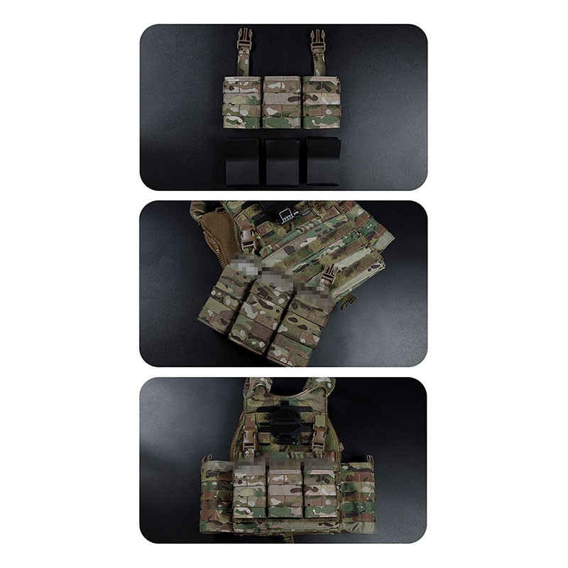 WoSporT esstacタイプ 7.62 トリプルマガジンポーチフロント