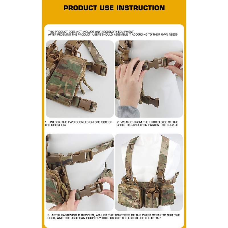 WoSporT HSPスタイル D3CRHタイプチェストリグ MC | サバゲー装備品